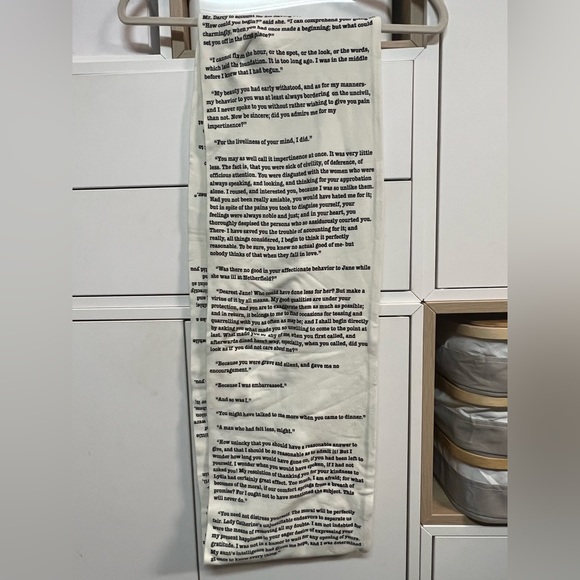 Jane Austen Pride and Prejudice Book Infinity Scarf - Picture 4 of 4